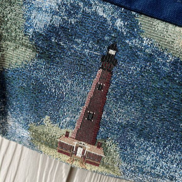 NWOT Island Canvas Gear Lighthouse Tapestry Crossbody Bag USA-Made - Picture 10 of 10